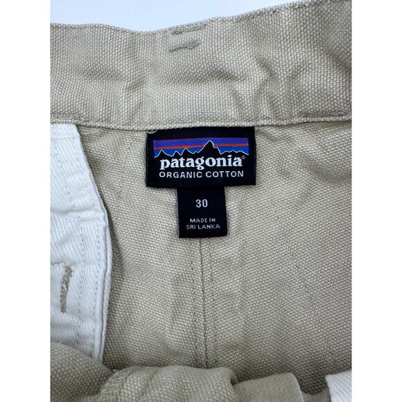 Patagonia Canvas Mens Organic Cotton Shorts Khaki 30 - Picture 3 of 4